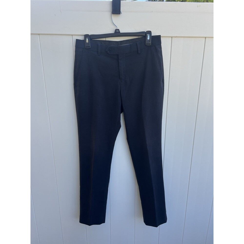 Calvin Klein Men's Dress Pants 30 X 29 Navy Blue Flat Front Skinny Fit
